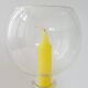 Vase flower holder candle holder in blown glass 1970 vintage 70s 70's 1970s