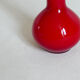 Vintage Soliflore vase in red opaline 70s