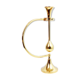 Brass pendulum candle holder