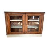 Vitrine ancienne bois brut & artichaut