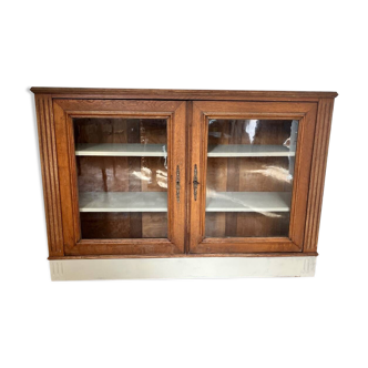 Vitrine ancienne bois brut & artichaut