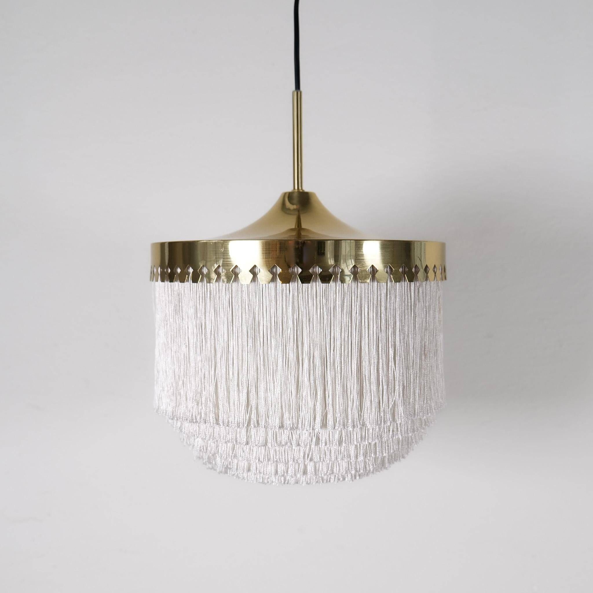Lampe plafonnier à franges Midcentury Modern Hans-Agne Jakobsson Modèle T601, Suède