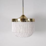 Lampe plafonnier à franges Midcentury Modern Hans-Agne Jakobsson Modèle T601, Suède