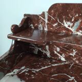 Burgundy marble dressing table