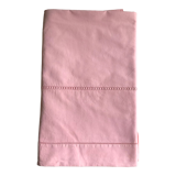 Drap ancien en lin et coton rose candy