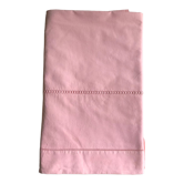 Antique linen and cotton towel candy pink