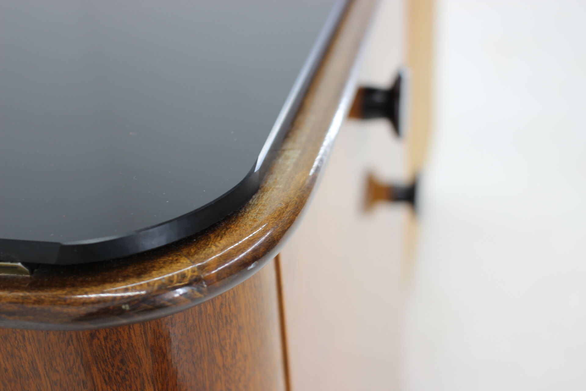 1950s pair of bedside tables, czechoslovakia