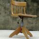 Stoll office chair, swivelling and adjustable in height