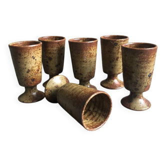 Mazagrans x6 vintage Sandstone Pyrite