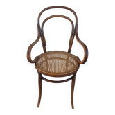 caned armchair and bent wood, 1930s, Thonet Fischel style