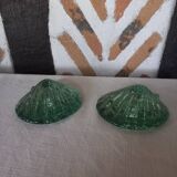 Pair of shell candlesticks
