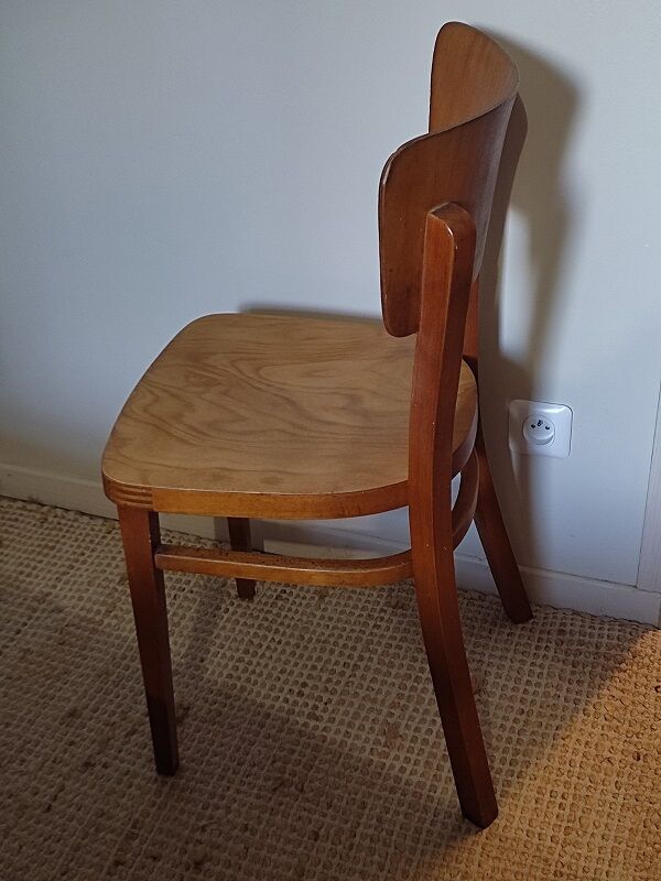 Bistro chair Thonet patinated varnished wood