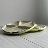 Set of 2 lemon pattern ceramic plates