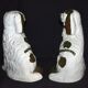 Pair of earthenware dogs (cavalier king charles)