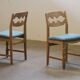 Chaises de salle à manger en chêne brutalistes danoises des années 1960 attribuées à Henning Kjærnulf.