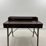 Bureau danois modèle 56 en palissandre par Arne Wahl Iversen pour Vinde Mobelfabrik