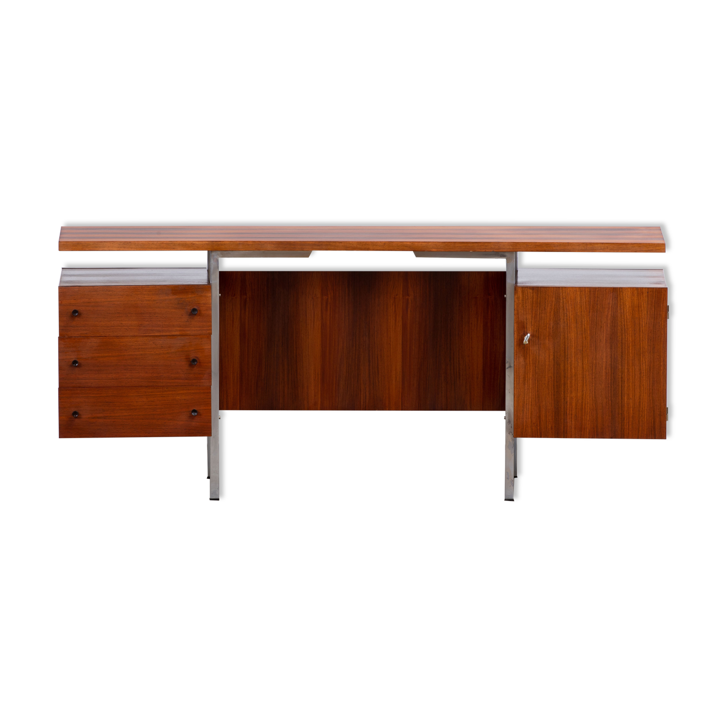 Scandinavian design desk rosewood 176 cm