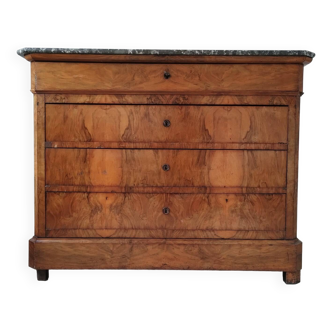 Commode style Louis Philippe en bois de marquetterie