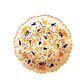 Plate 25cm ocher flowers