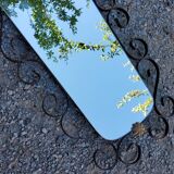 Mirror mirror of the 60s metal black and gold