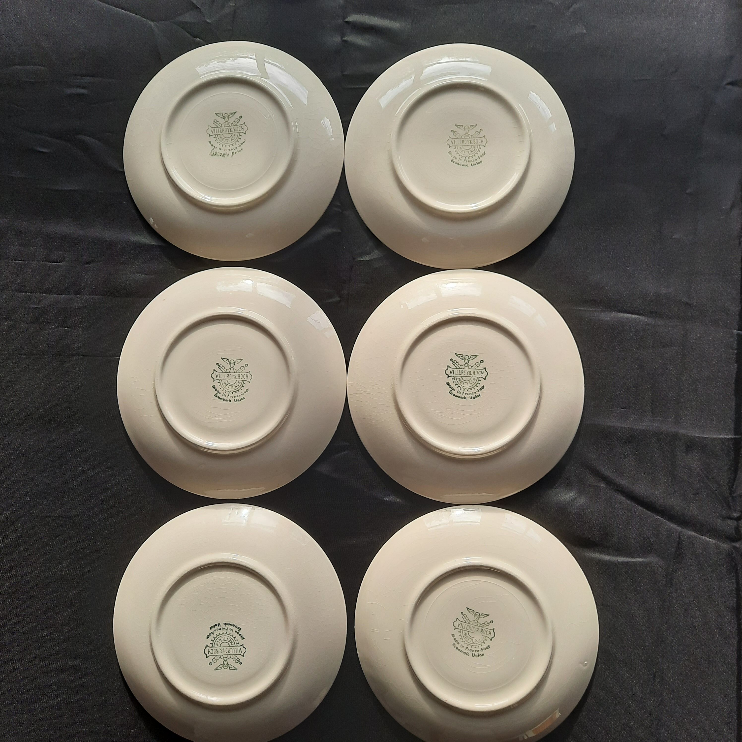6 cups and under cups Villeroy and Boch from Mettlach