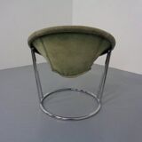 Vintage Suede Lounge Chair by Lusch Germany, 1960s