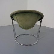 Vintage Suede Lounge Chair by Lusch Germany, 1960s