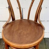 set of 4 Thonet bistro chairs with wooden seats N°4118