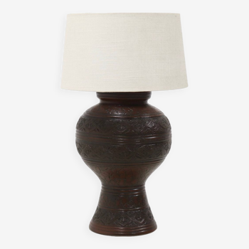 Large Ceramic Table Lamp by Jasba Germany 1960s