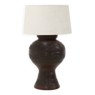 Large Ceramic Table Lamp by Jasba Germany 1960s