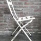Chaise pliante en acier industriel