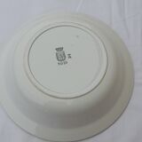 Plat rond creux en faïence de Saint Amand modèle 4015 diam 27 cm