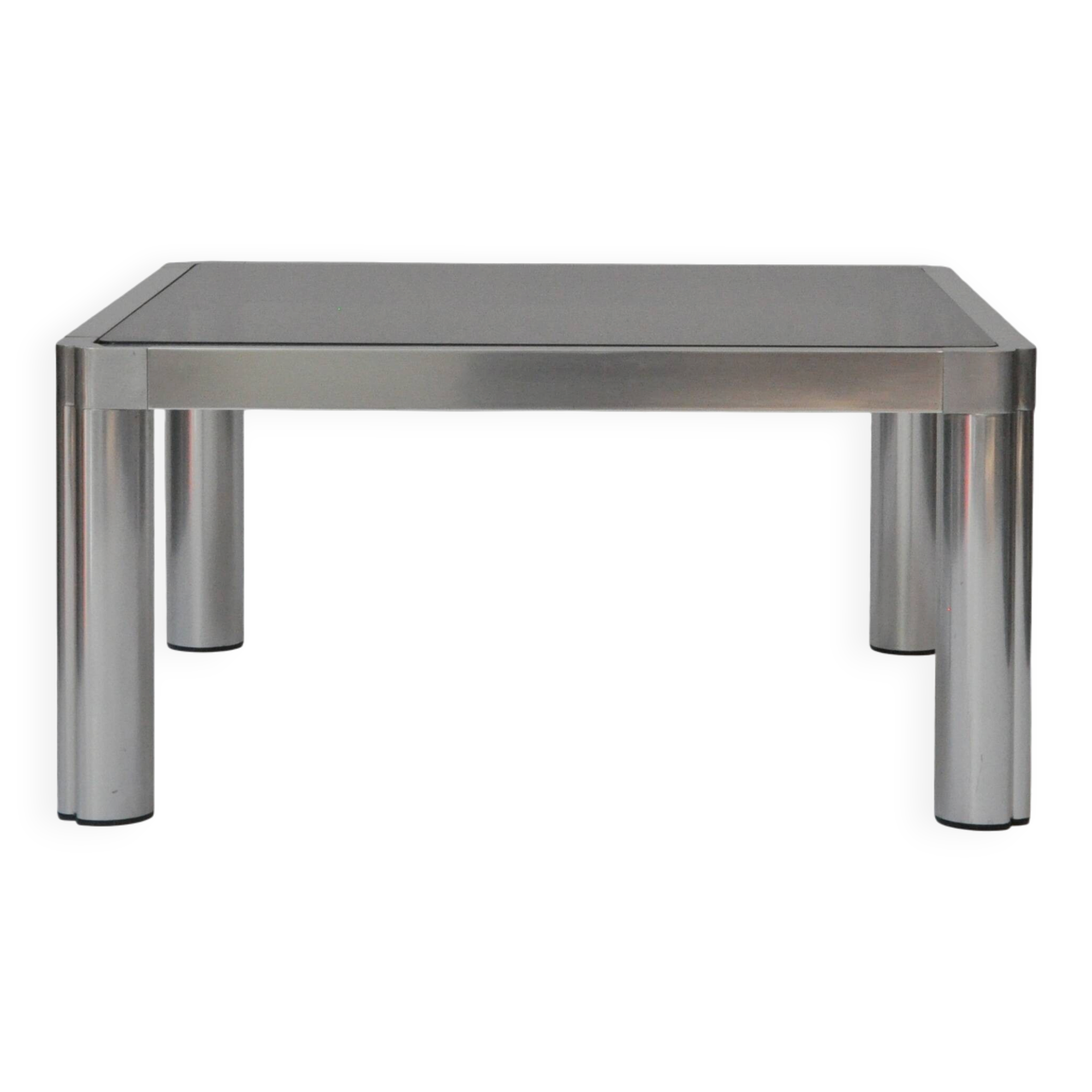 Table basse Artifort T100 par Kho Liang Ie – Verre fumé original – Années 1970