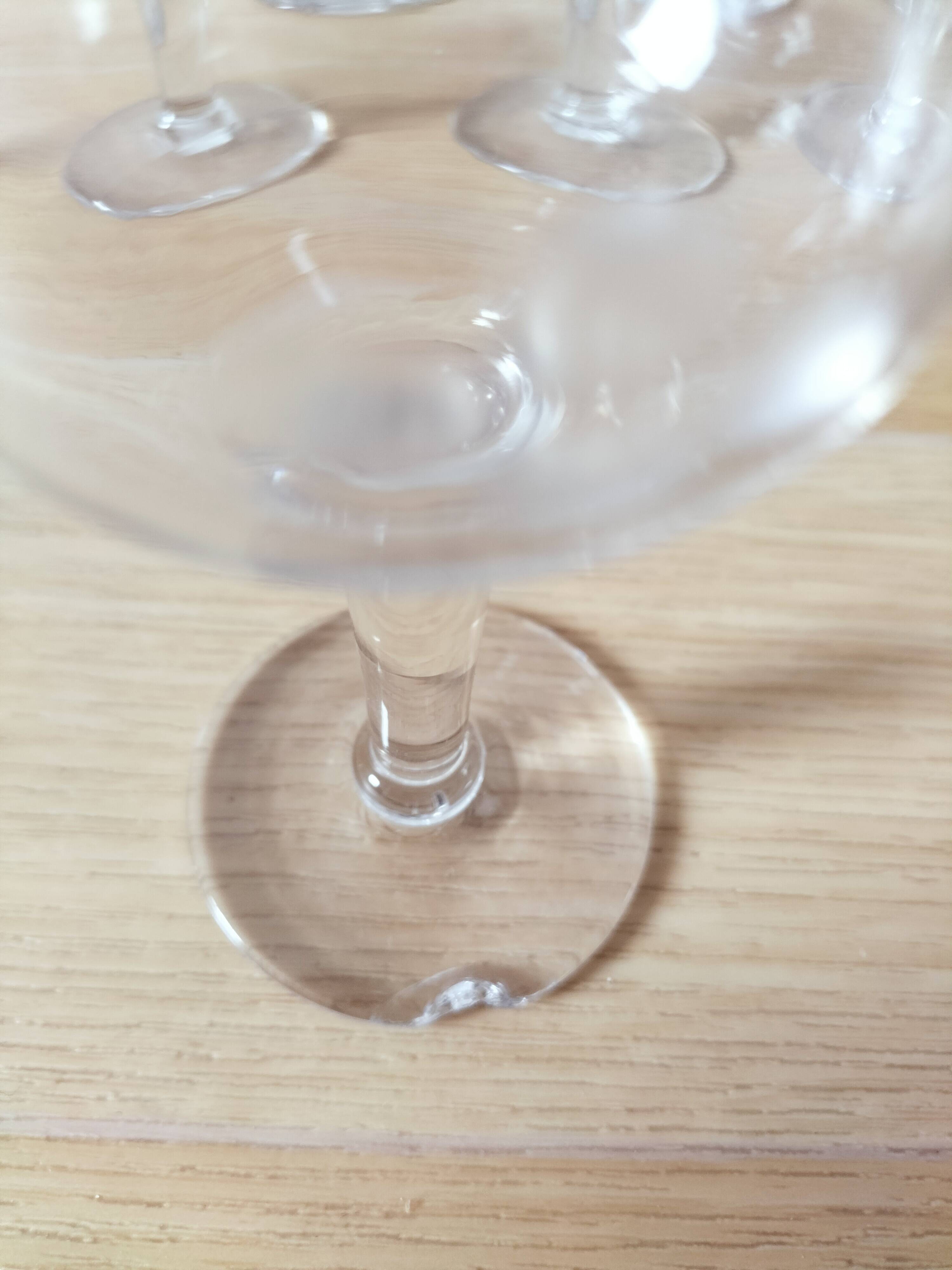 Set of 11 liqueur glasses