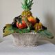 Vintage slipware fruit bowl