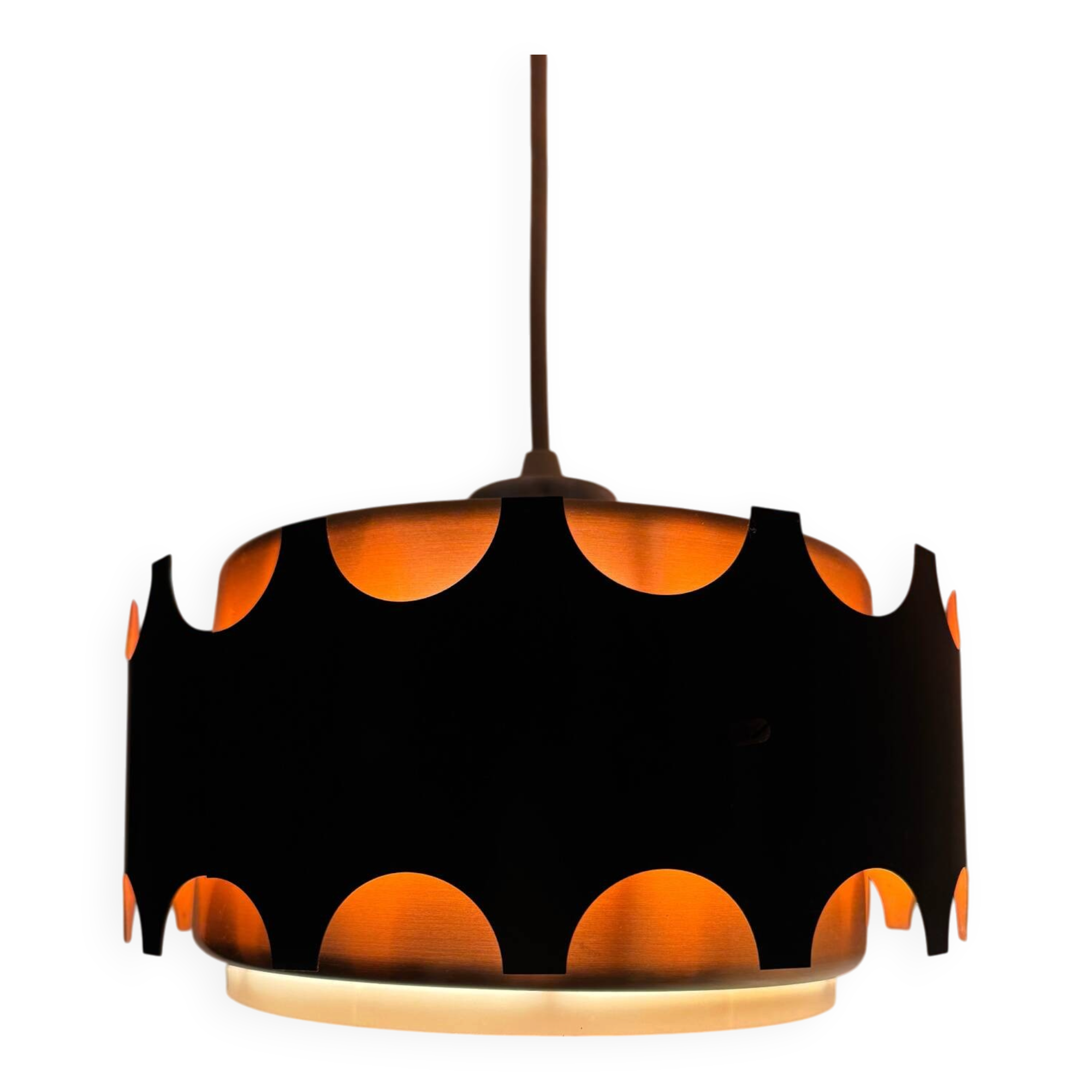Suspension design 1960s black and copper