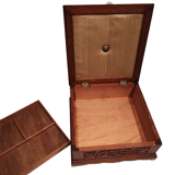 Chinese carved wood box