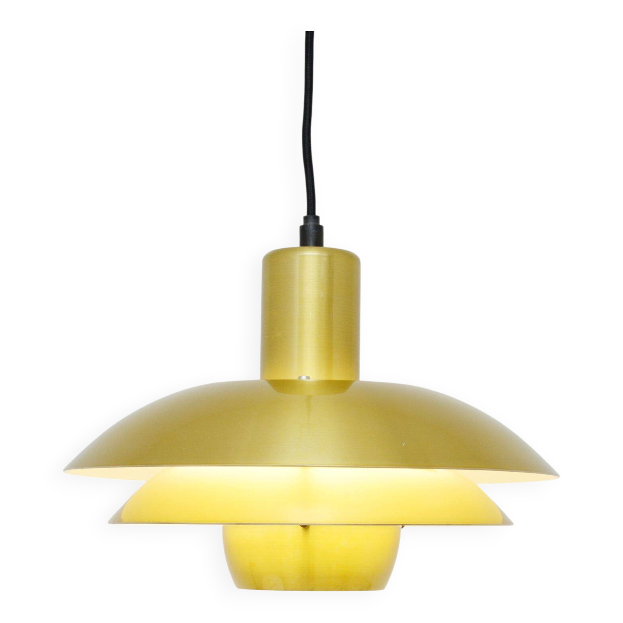 Golden Belux lamp, Denmark, 1970s