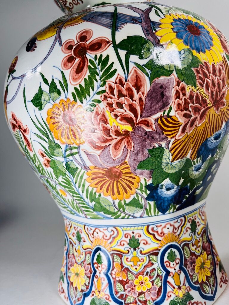 Boch Frères Kéramis vase from La Louvière in Belgium 19th century