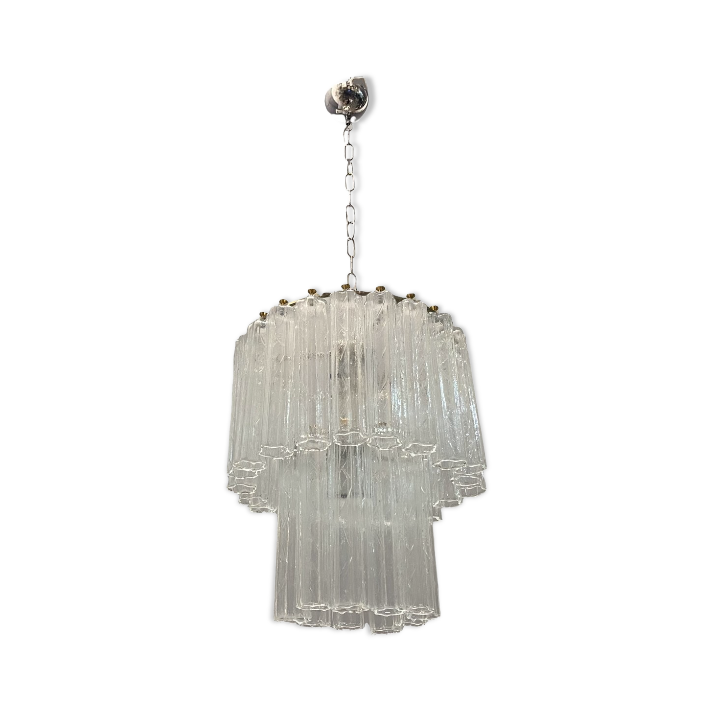 Mid-century italian murano glass tronchi tube lamp