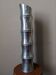 Vintage bamboo vase from the 80s, cast aluminum, contemporary design