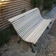 Old garden bench, cast iron foot early 20th