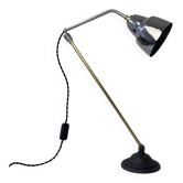 Old articulated industrial workshop lamp