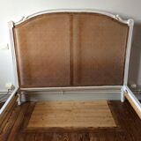 Lit ancien style Louis  XVI double canage 2 personnes