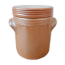 Old stoneware salt pot