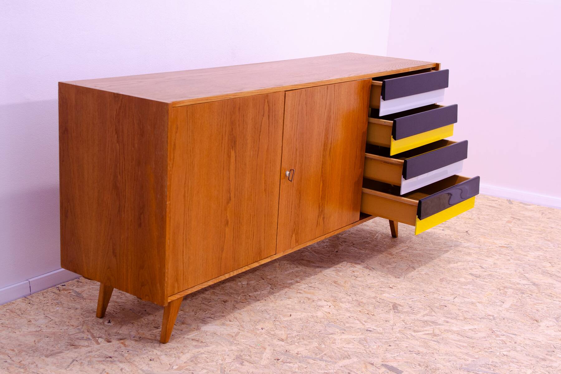 Mid Century U-460 sideboard by Jiří Jiroutek for Interiér Praha, Czechoslovakia