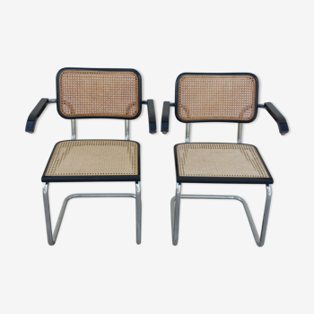 Paire de fauteuils Marcel Breuer b64 cesca Italy