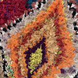 Berber carpet Butcher's with colored diamonds