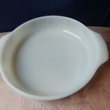 Serving dish Vintage Anchor Hocking Made in USA 70s décor green flowers