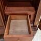 Antique Art Nouveau wardrobe with mirror – Early 20th century